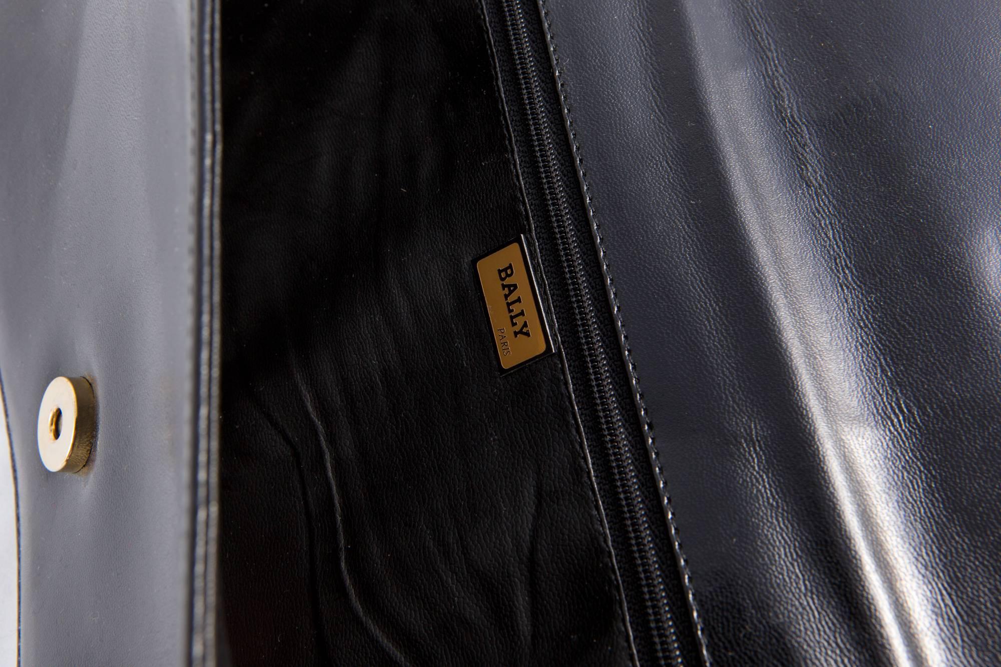Bally Black Leather and Suede Shoulder Bag 1