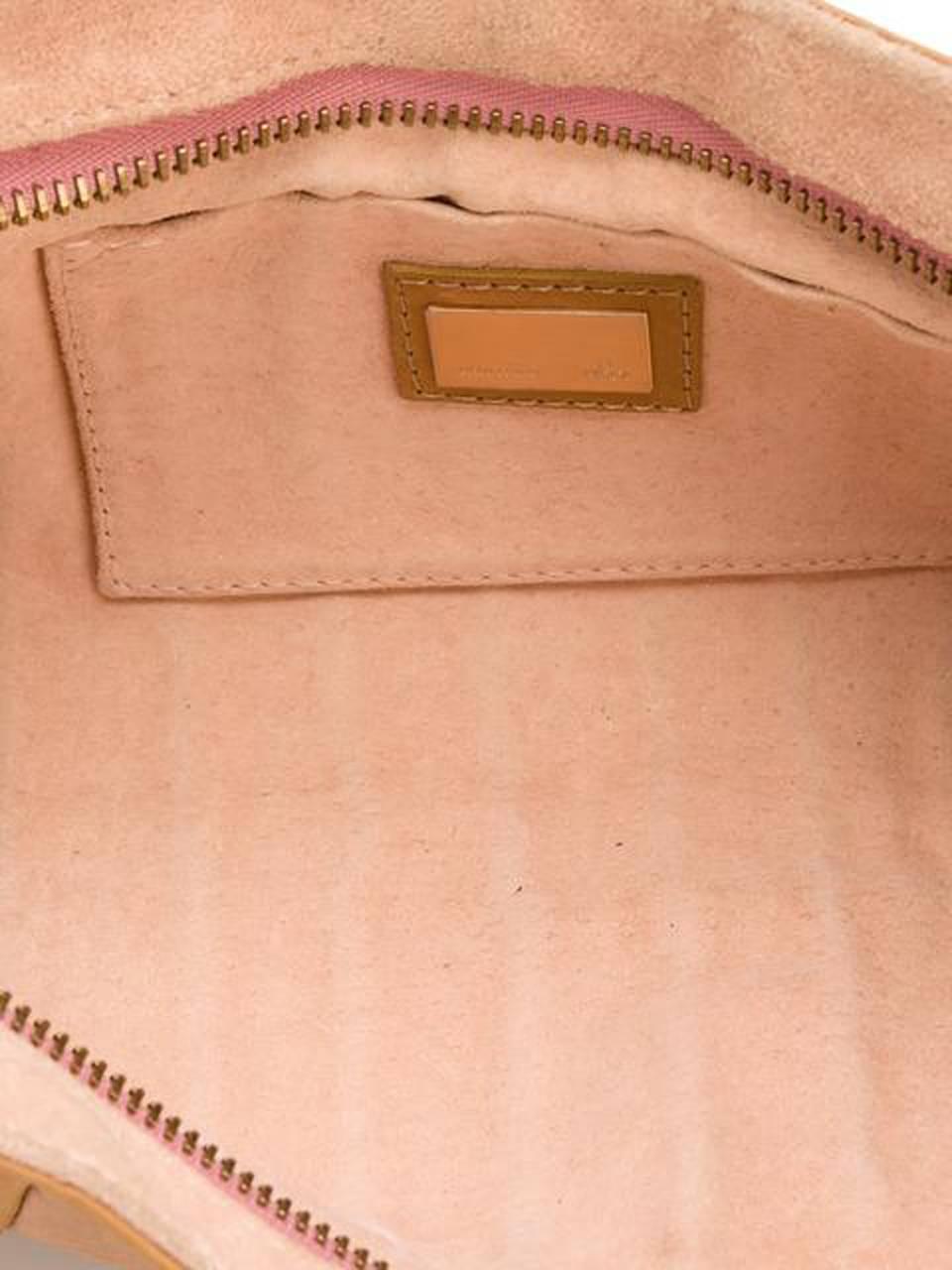 Fendi Pastel Leather Baguette Tote Bag In Excellent Condition In Paris, FR