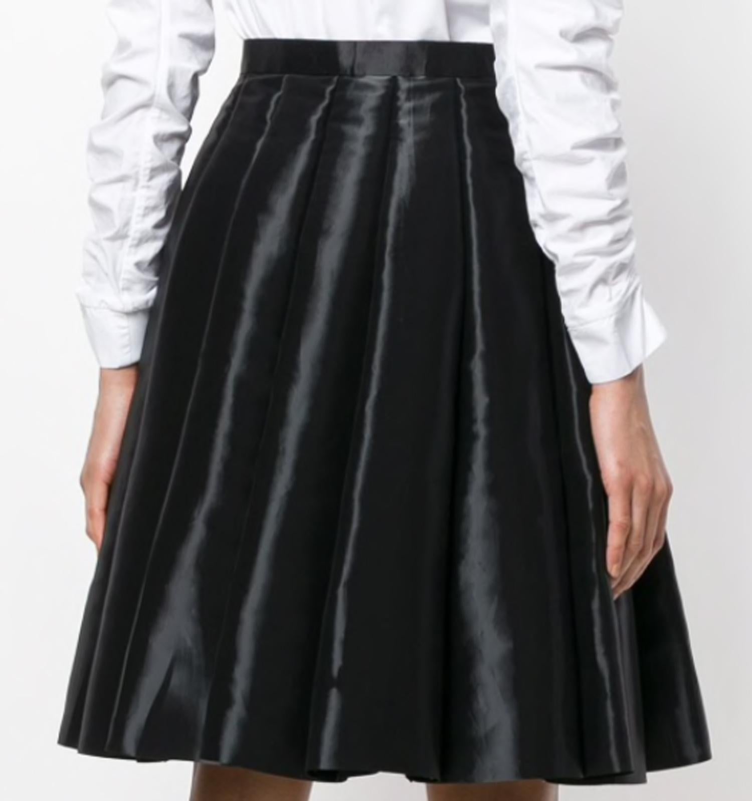 Junya Watanabe Comme des Garcons Catwalk Black Flared Skirt In Excellent Condition In Paris, FR