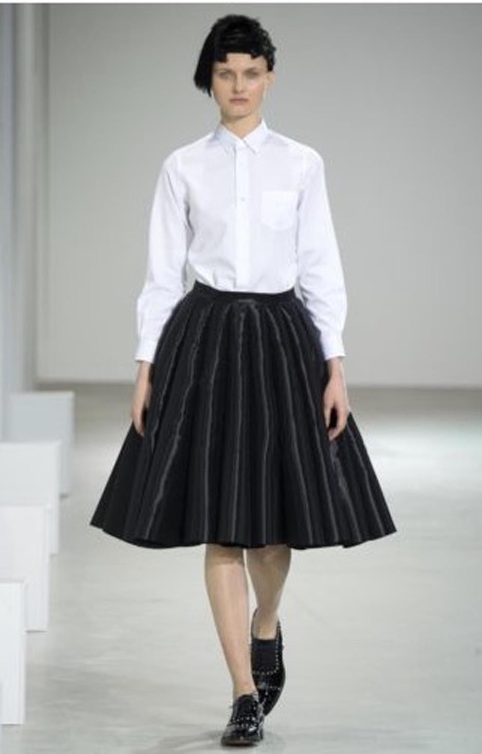 Junya Watanabe Comme des Garcons Catwalk Black Flared Skirt 2