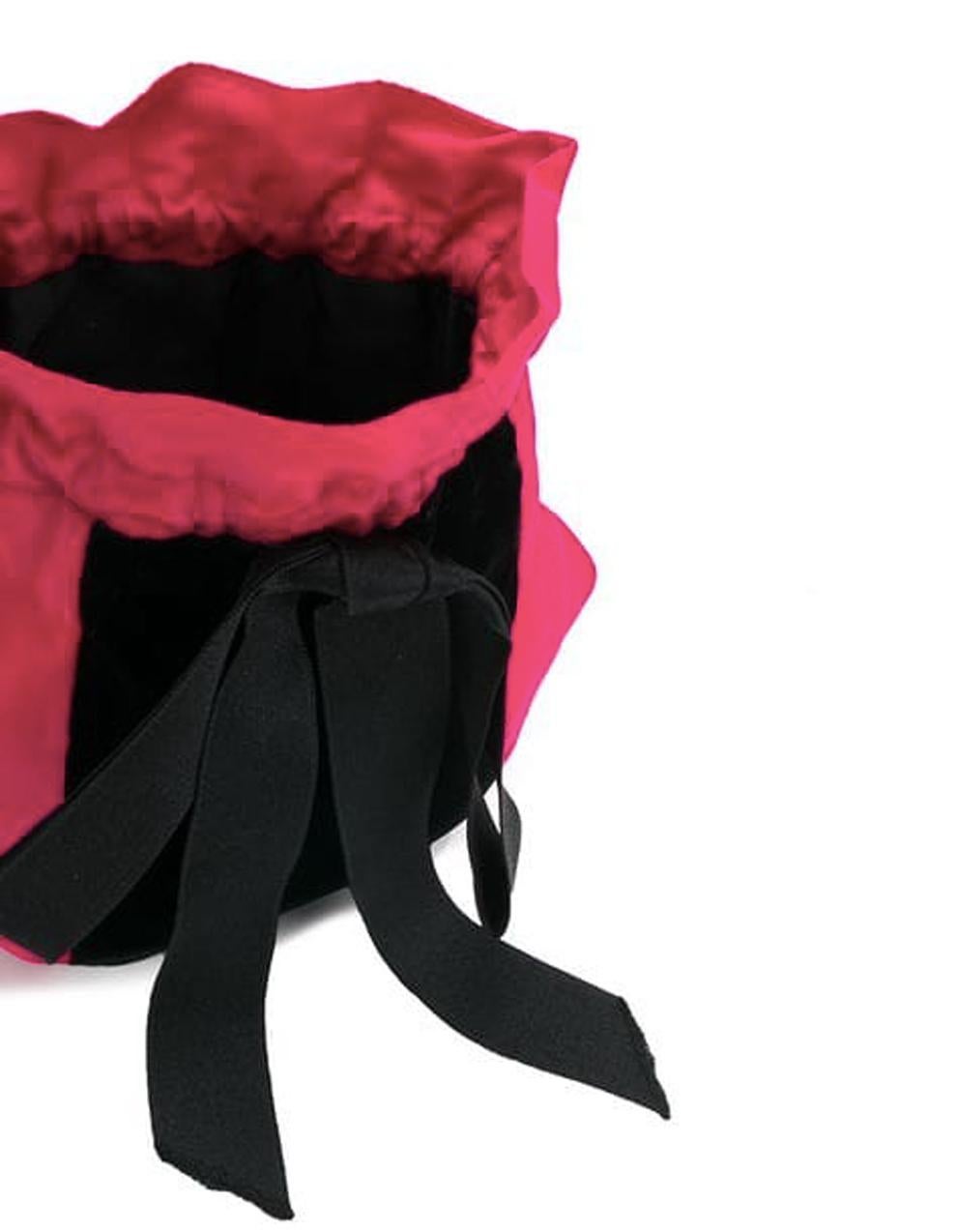 Black Gorgeous Saint Laurent Silk Evening Bag
