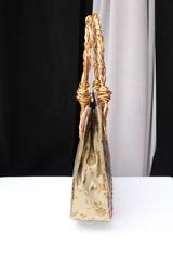Christian Lacroix Multicolored Silk and Gilt Bundle Handle Bag, 1990s