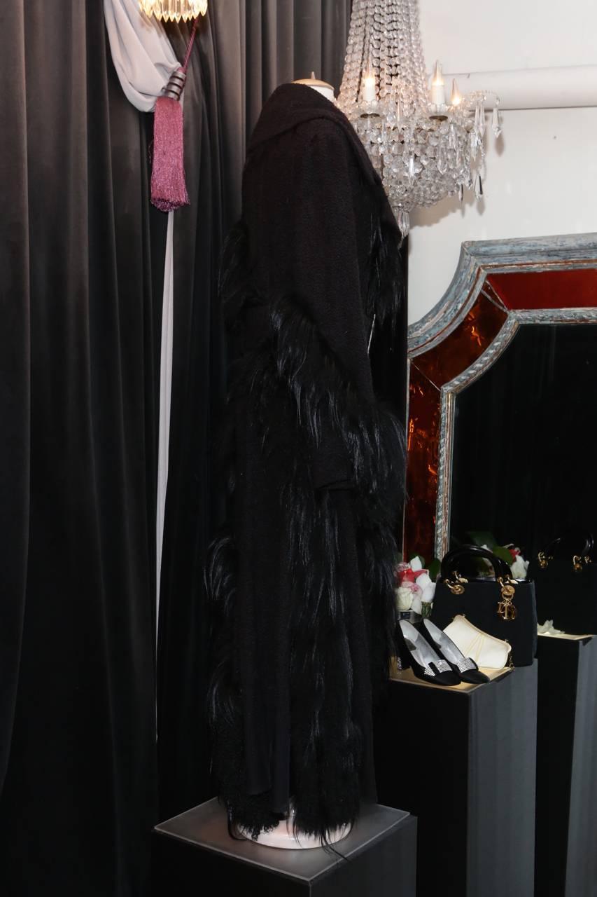 Women's Fall 2006 Christian Dior by Galliano Black Evening Coat