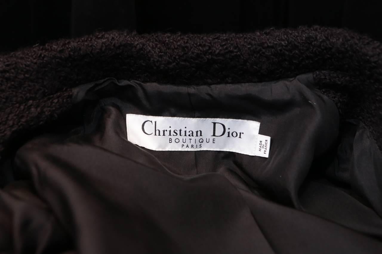 Fall 2006 Christian Dior by Galliano Black Evening Coat 4