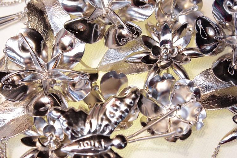 Dior by John Galliano Butterflies Silver Statement Necklace, Fall 2003