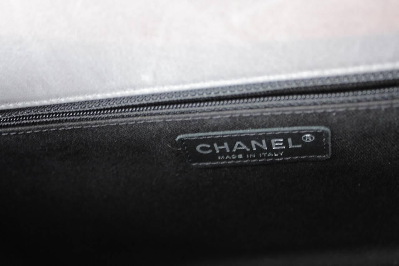 Winter 2014 Chanel Grey Quilted Lambsking Timeless Handbag 1