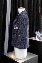 Spring 2012 Chanel Navy Blue Tweed Jacket