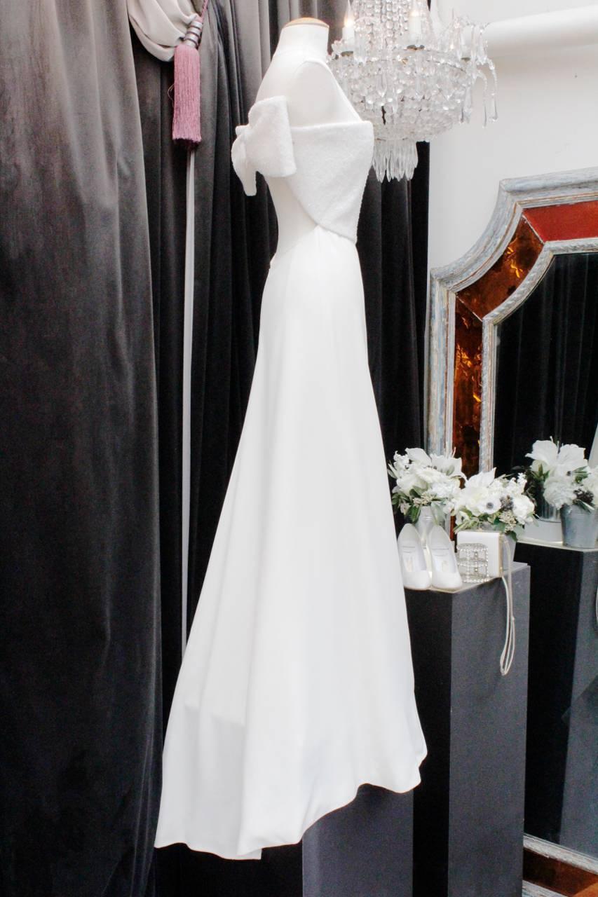2013 Saint Laurent by Hedi Slimane White Bustier Long Gown In Excellent Condition In Paris, FR