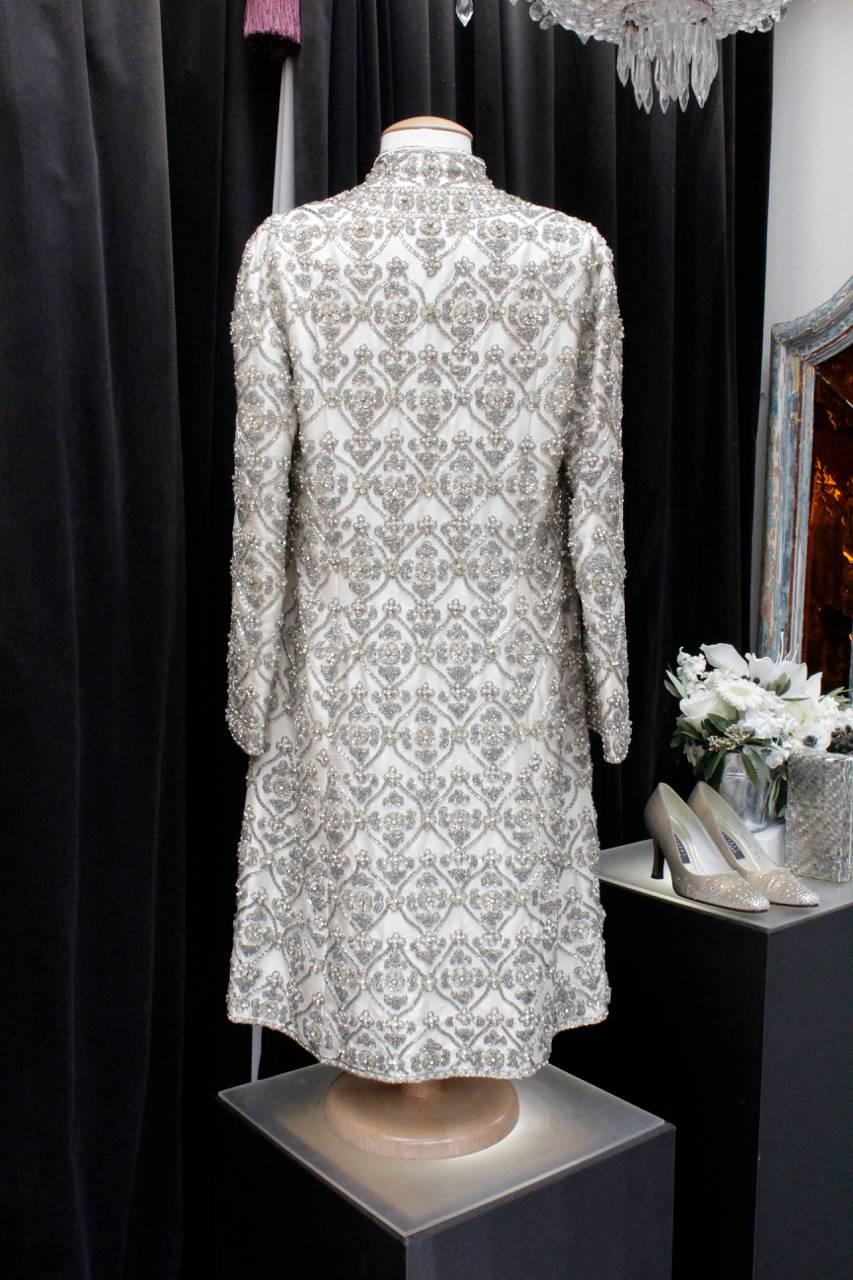  Embroidered Evening Coat, 1960s   In Excellent Condition In Paris, FR