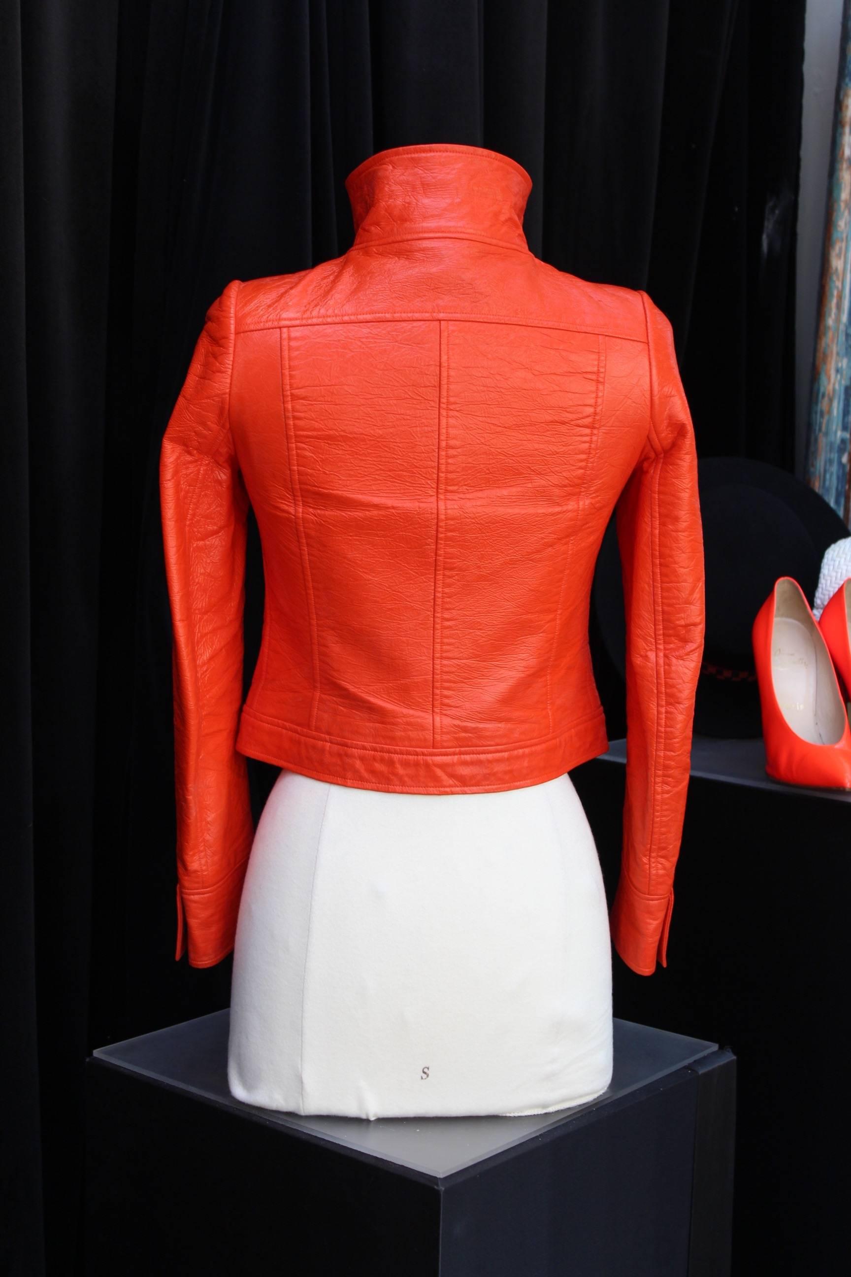 Red 1970s, Courrèges iconic orange jacket