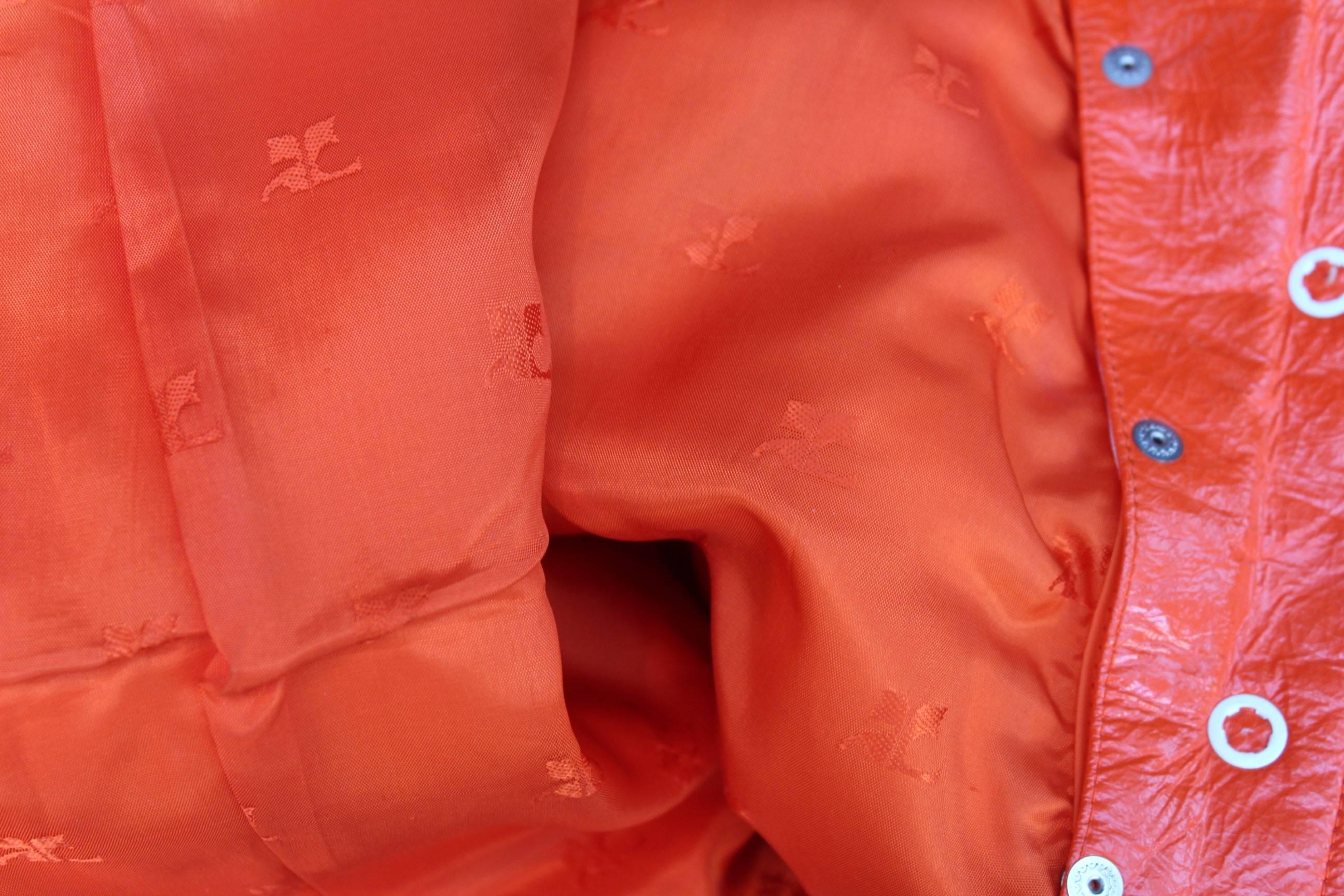 1970s, Courrèges iconic orange jacket 4