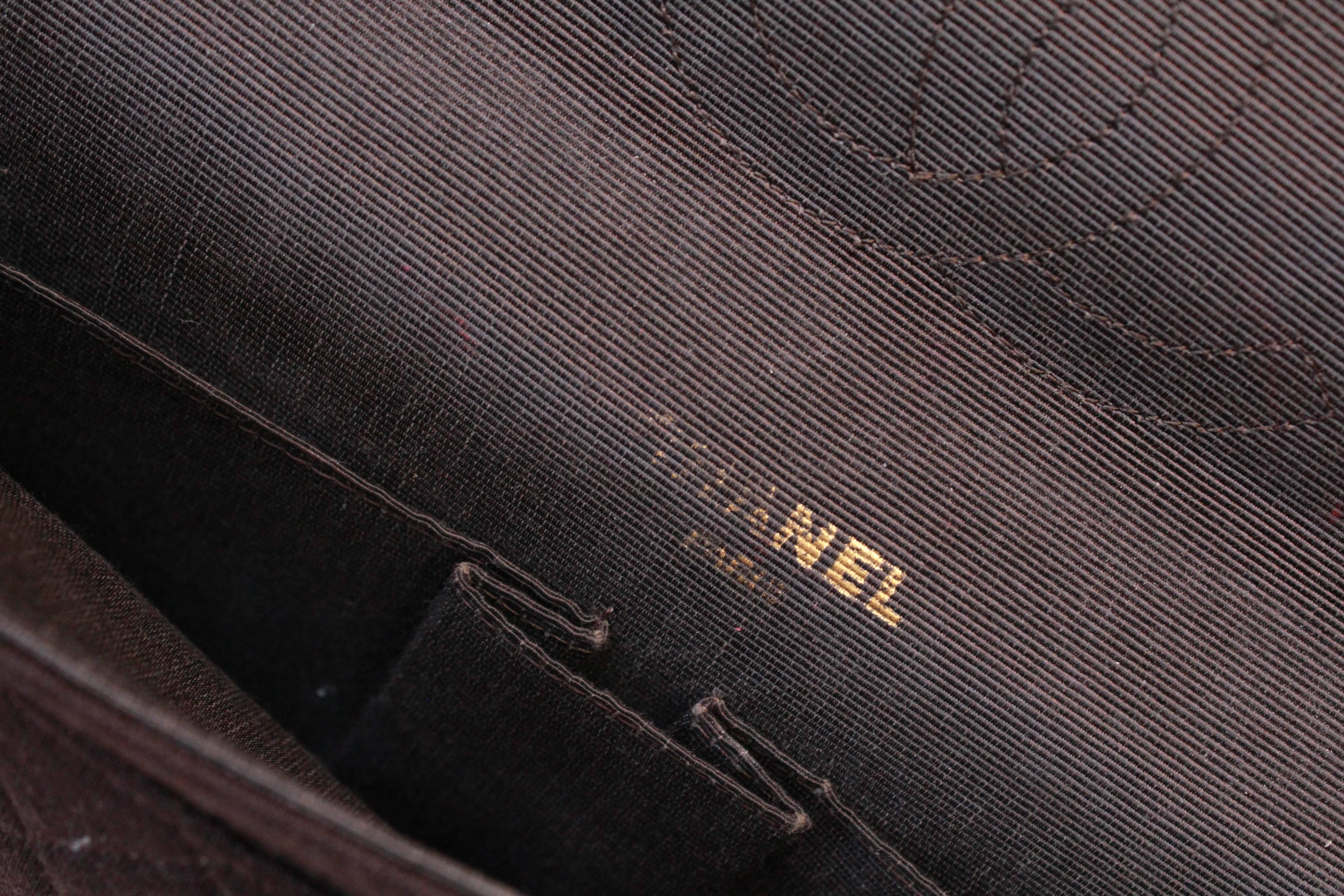 1970-1980s Chanel “Timeless” brown bag 2