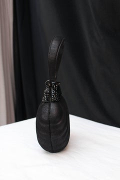 Rodo small black “shell” handbag, 1980s