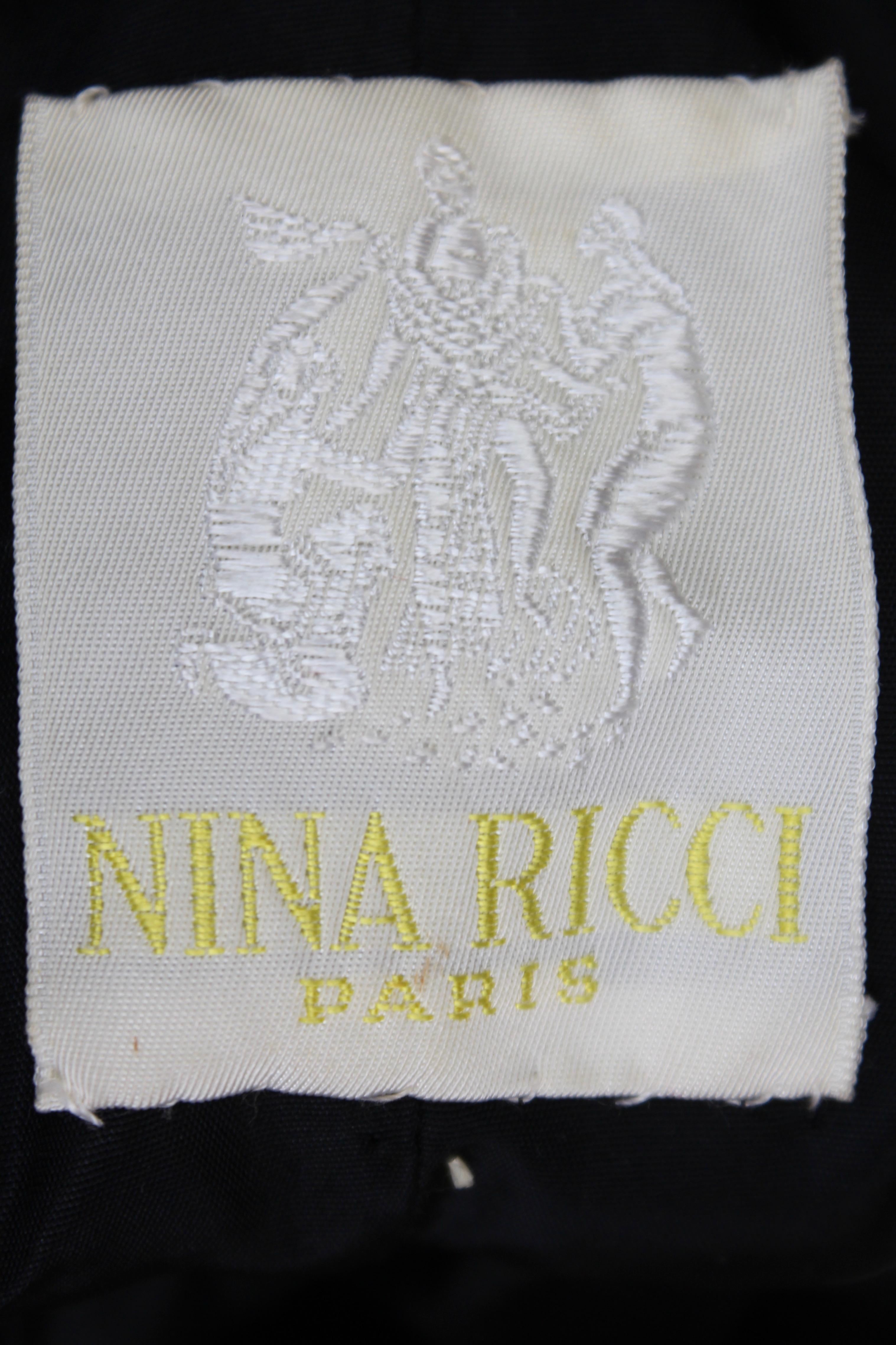 Nina Ricci silk taffeta evening gown with floral print, 1980s  For Sale 5