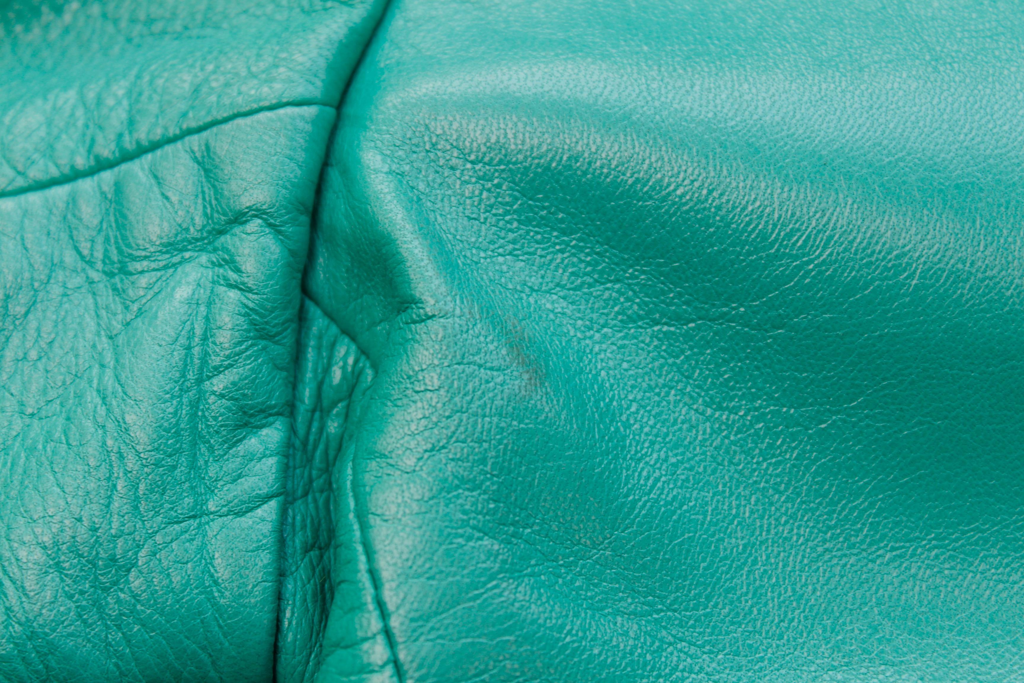 Women's Yves Saint Laurent beautiful green lambskin jacket with golden stars For Sale