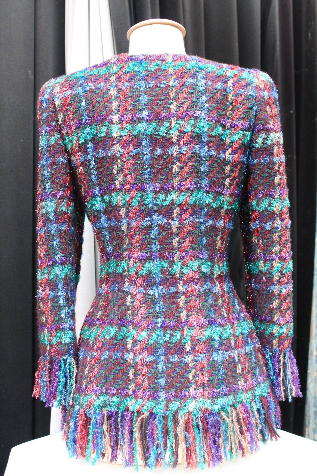 Women's Tweed Haute Couture Chanel Jacket, circa 1990s