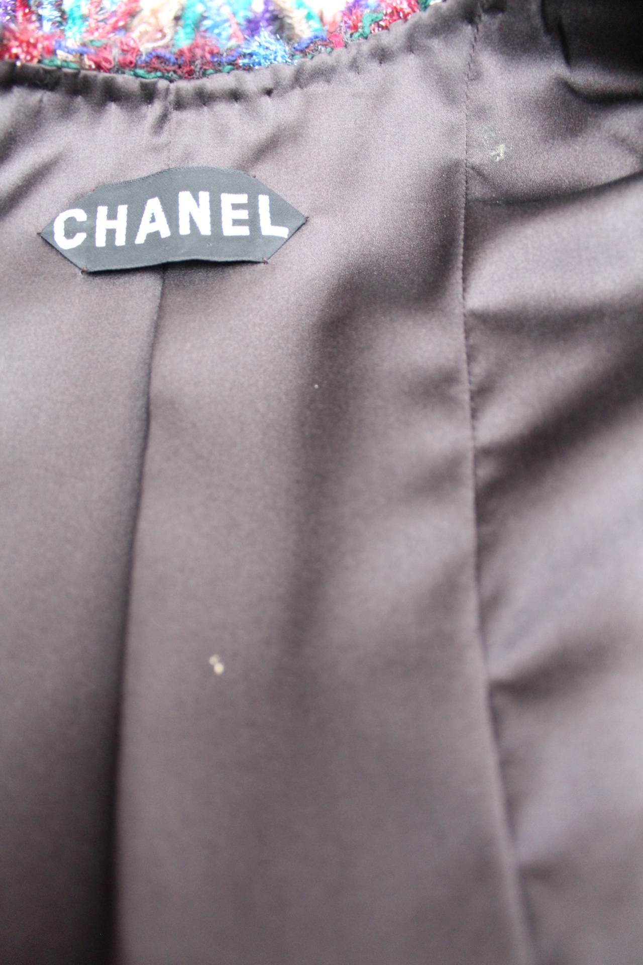 Tweed Haute Couture Chanel Jacket, circa 1990s 5