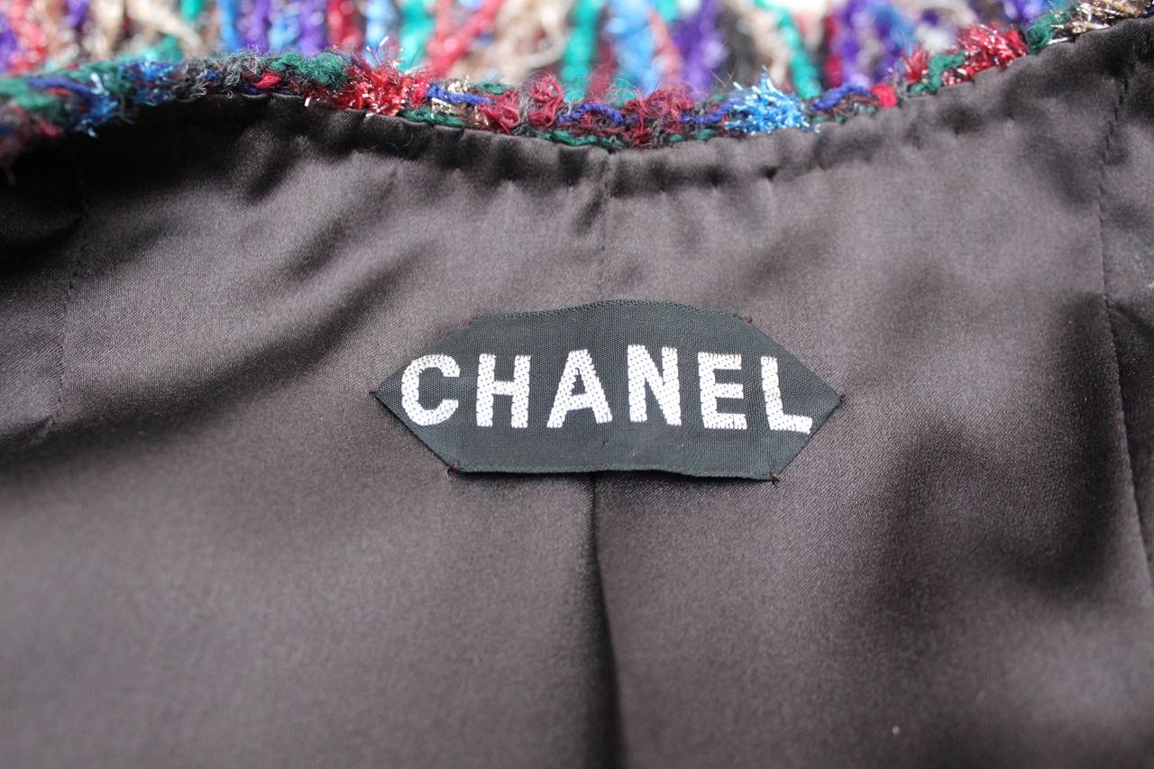 Tweed Haute Couture Chanel Jacket, circa 1990s 6