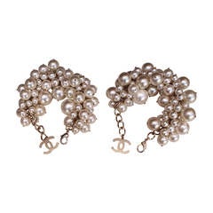 Faux pearls pair of Chanel bracelets, circa 2013
