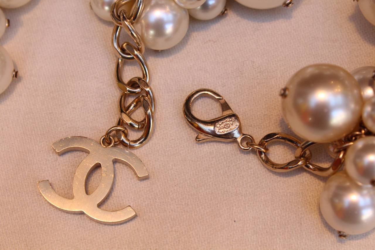Faux pearls pair of Chanel bracelets, circa 2013 1