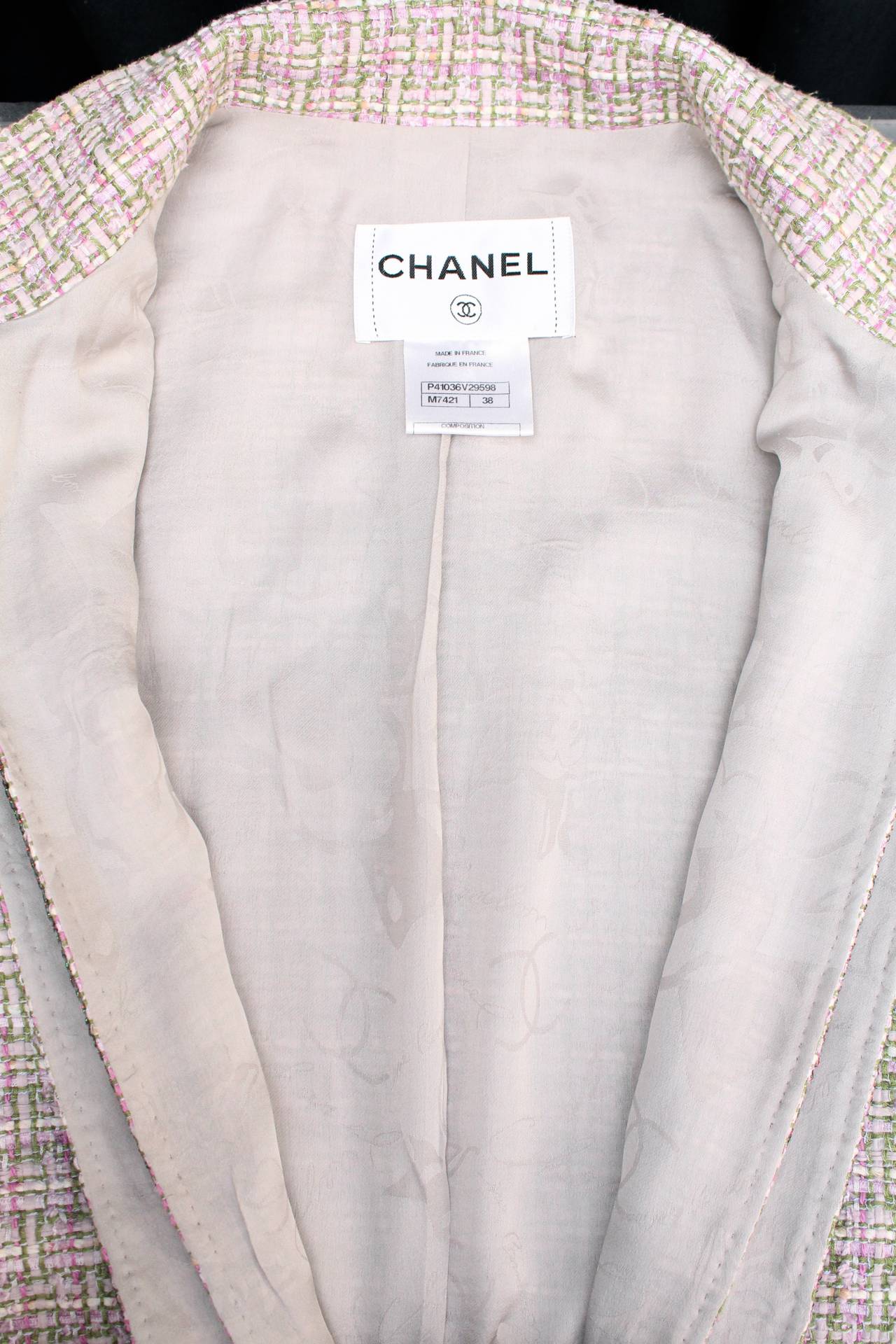 Spring 2011 Chanel Pink Tweed and Rhinestones Jacket 4