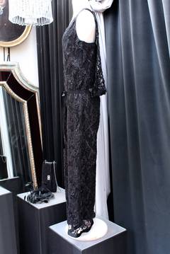 Black Lace Jumpsuit Chanel, 2000s
