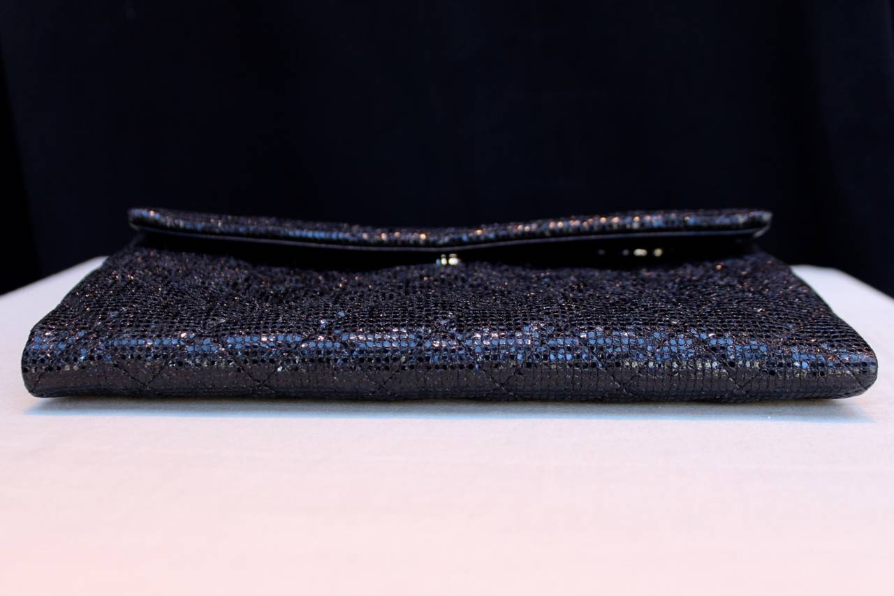 Iridescent Black Evening Bag with Chain by Chanel, December 2014 1