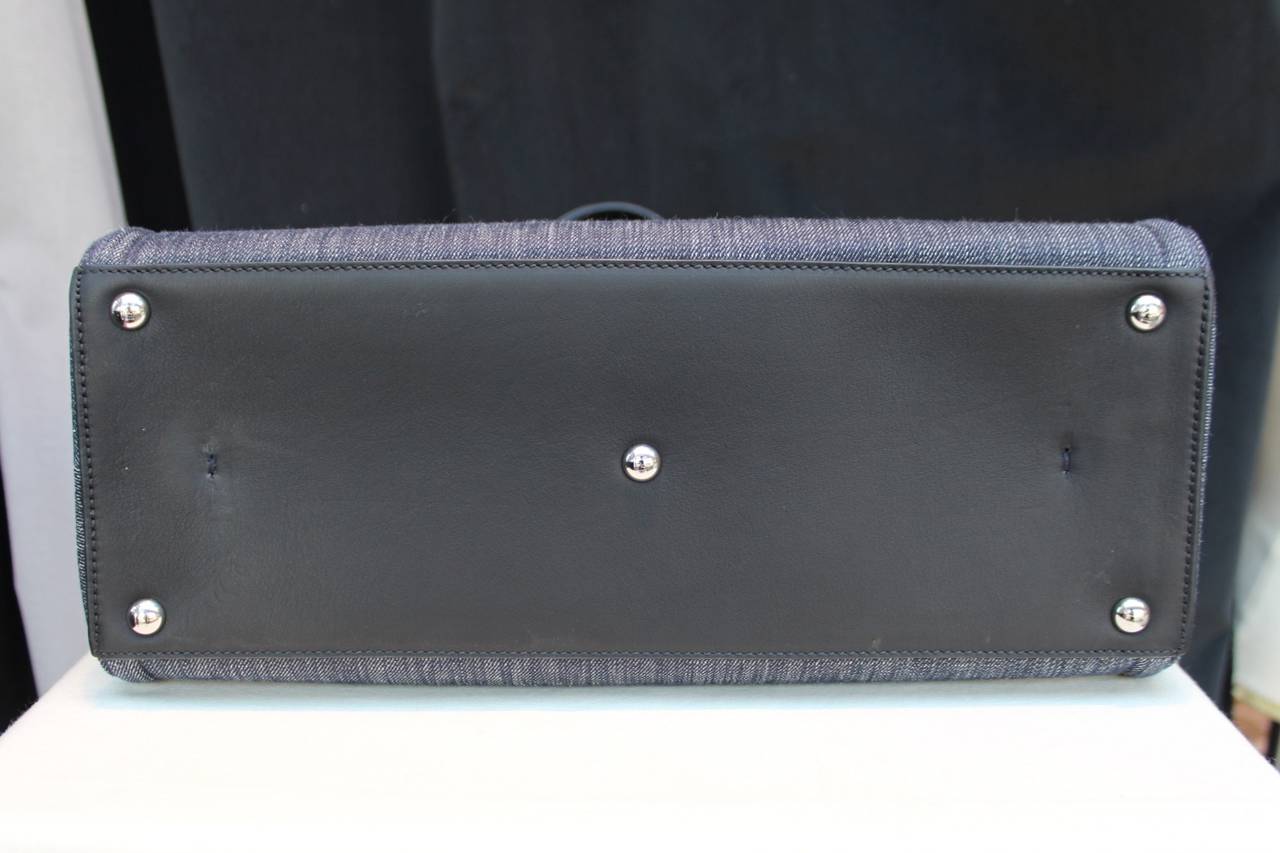2014 Fendi Denim 3Jours Tote Bag In New Condition In Paris, FR