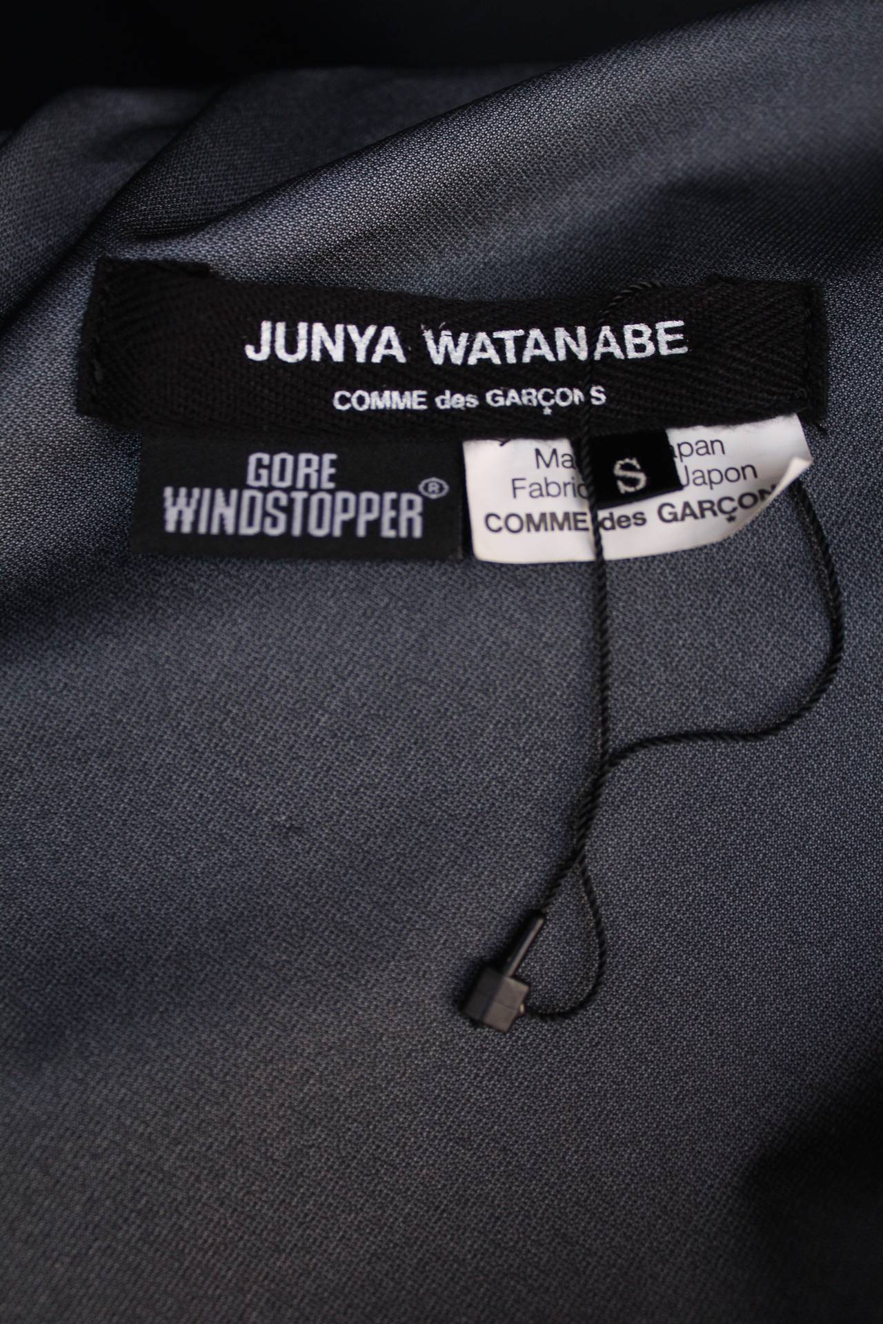 2000s Junya Watanabe Comme des Garcons Black Windstopper Dress For Sale 5