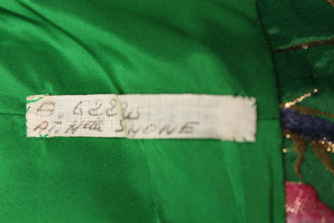 1960s Yves Saint Laurent Boutique Green Croped Couture Jacket 6