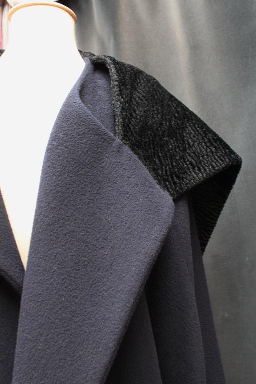 COMME des GARCONS Wool x nylon Initial deformation coat outer GC-080210 Navy