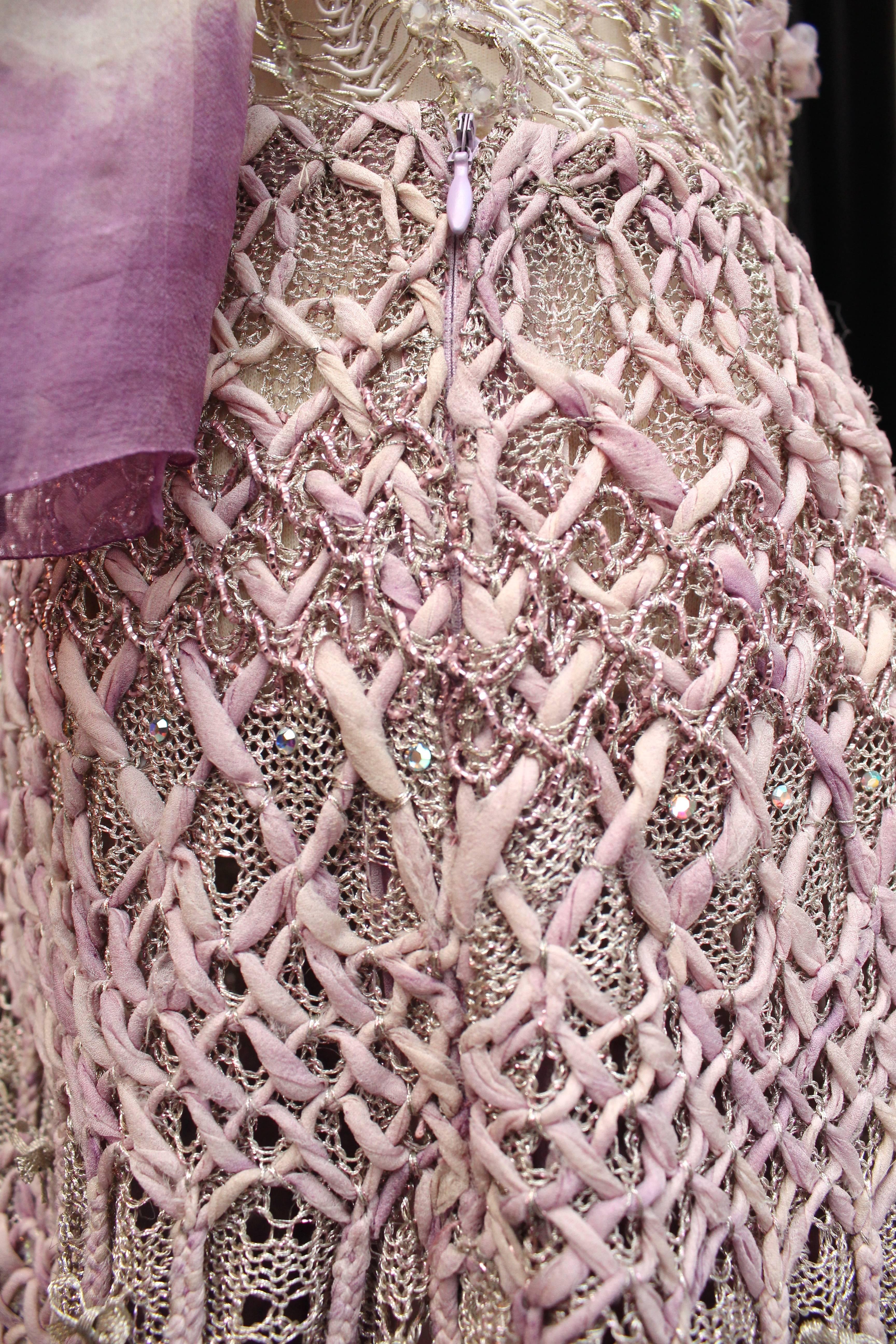 Sommer 1996 Christian Lacroix Haute Couture Parma Häkelkleid im Angebot 5