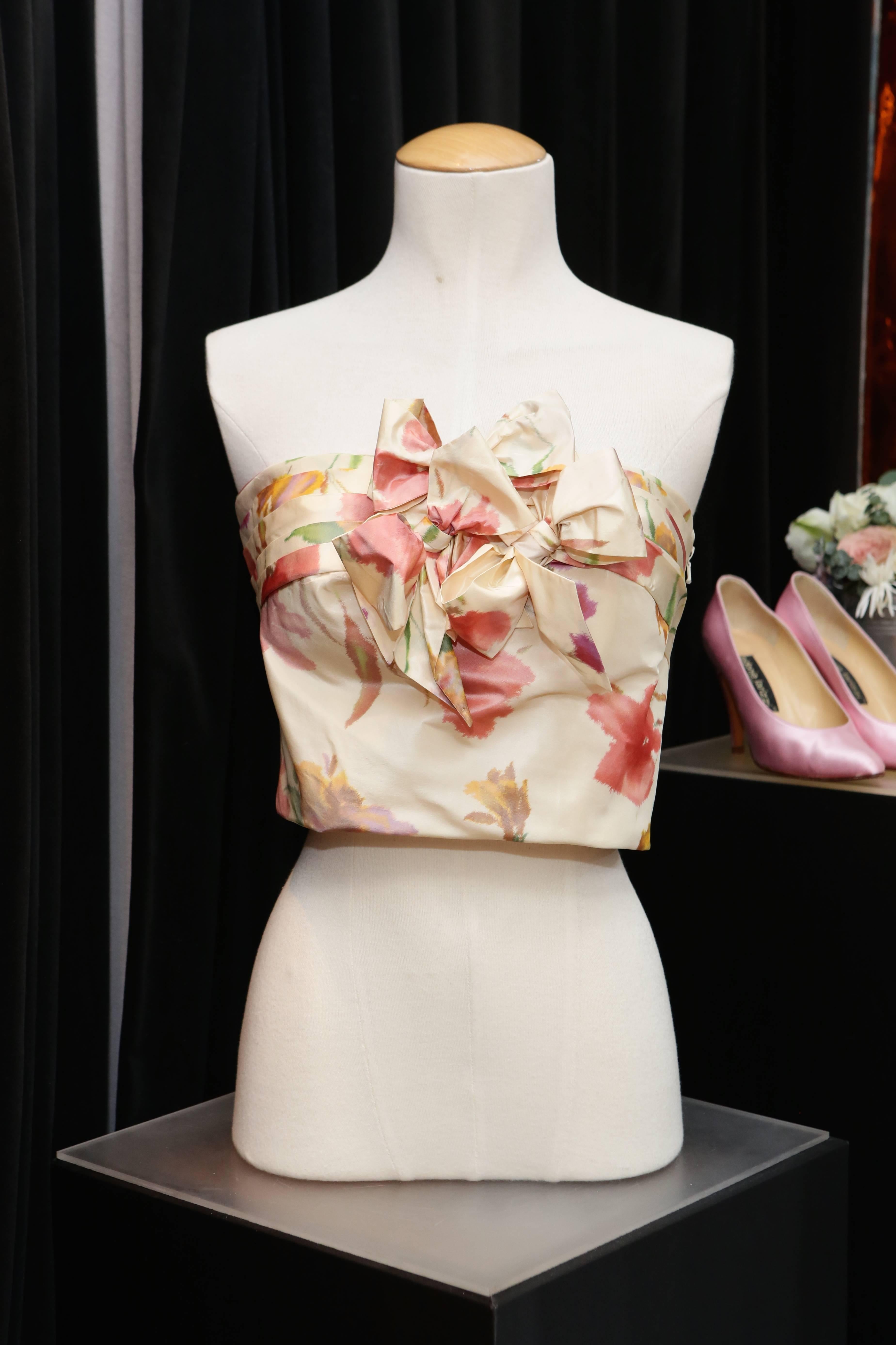 2008 Christian Dior Dress Ensemble in Floral Print For Sale 3