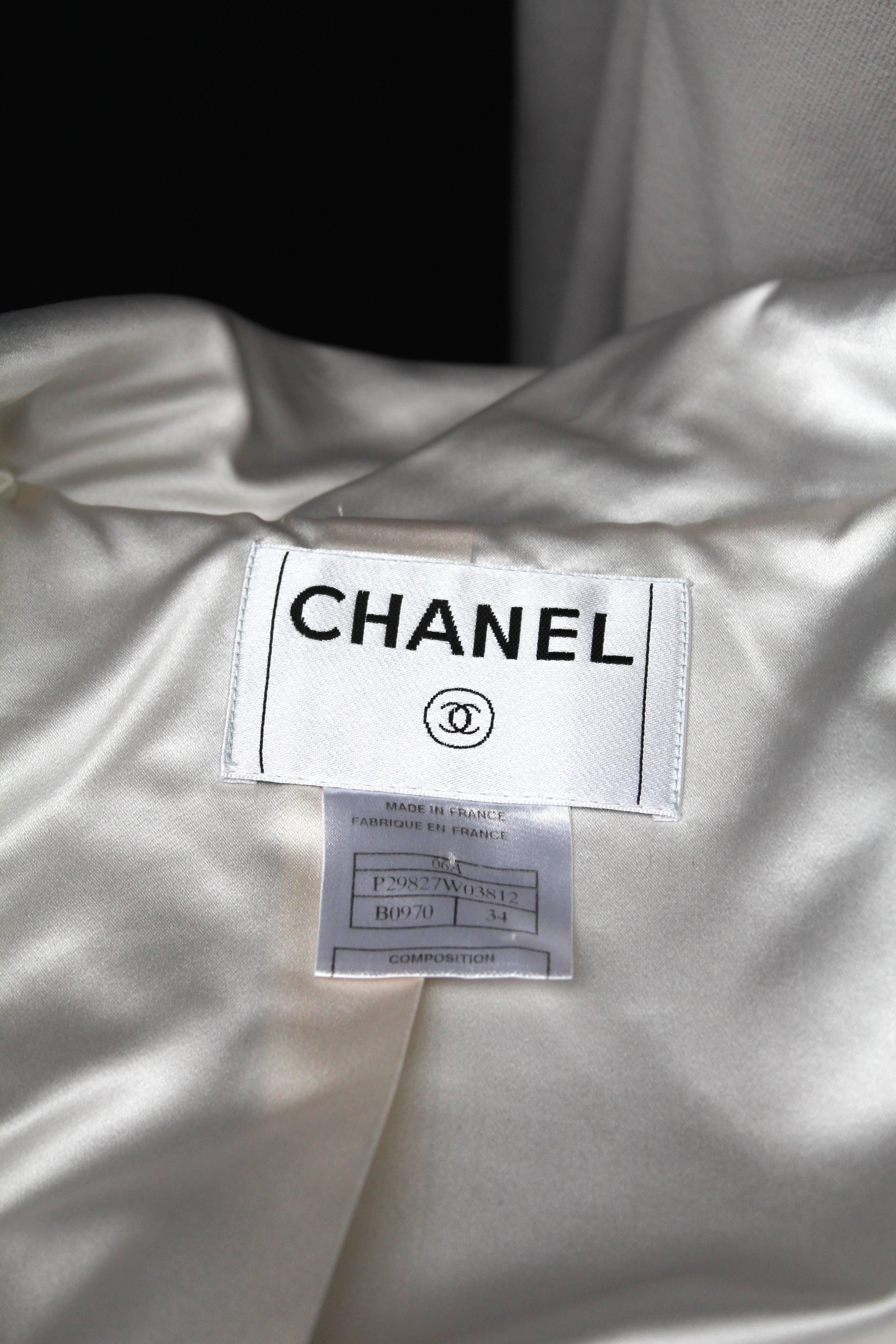 Chanel Black and White Duffle Coat, 2006 4