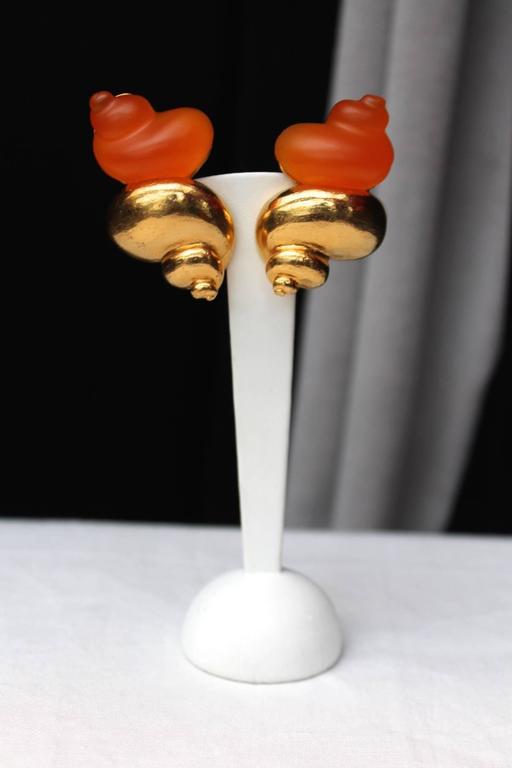 Vintage 1987 Robert Goossen Shell Earrings main image 0