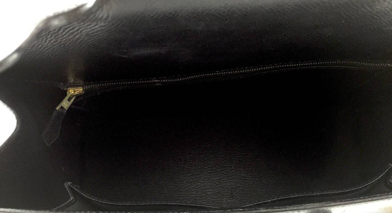 Hermès Black Epsom Leather 32 Drag Bag, 2003 5