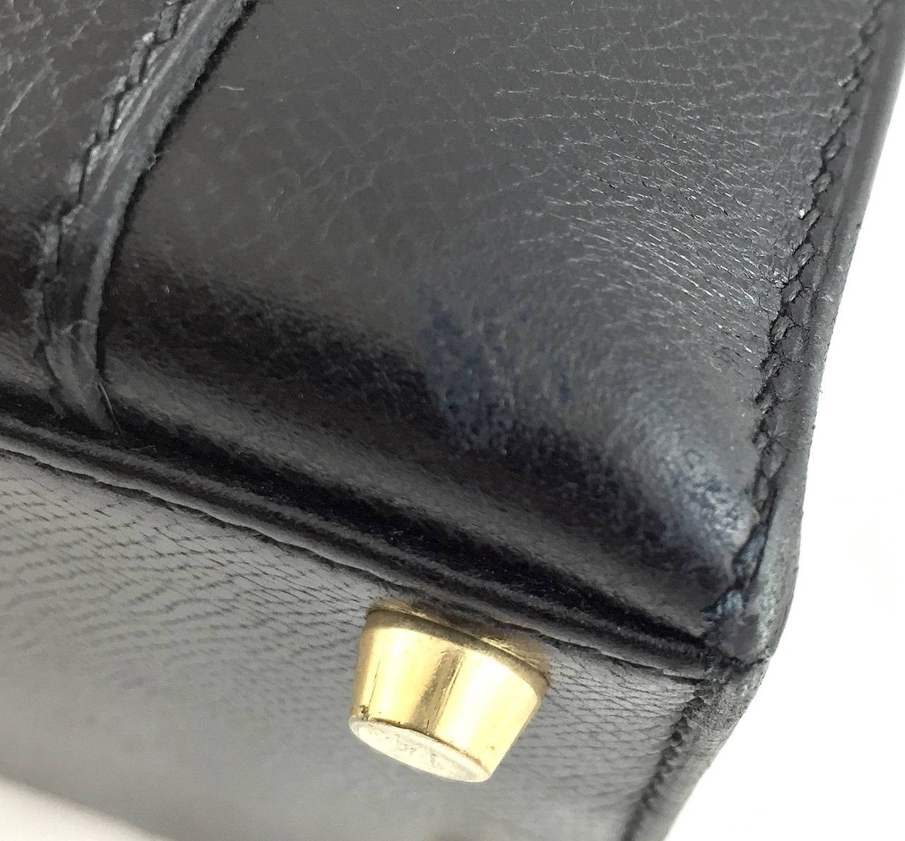 Hermès Black Epsom Leather 32 Drag Bag, 2003 1