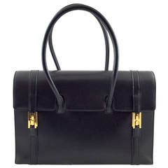 Hermès Black Epsom Leather 32 Drag Bag, 2003