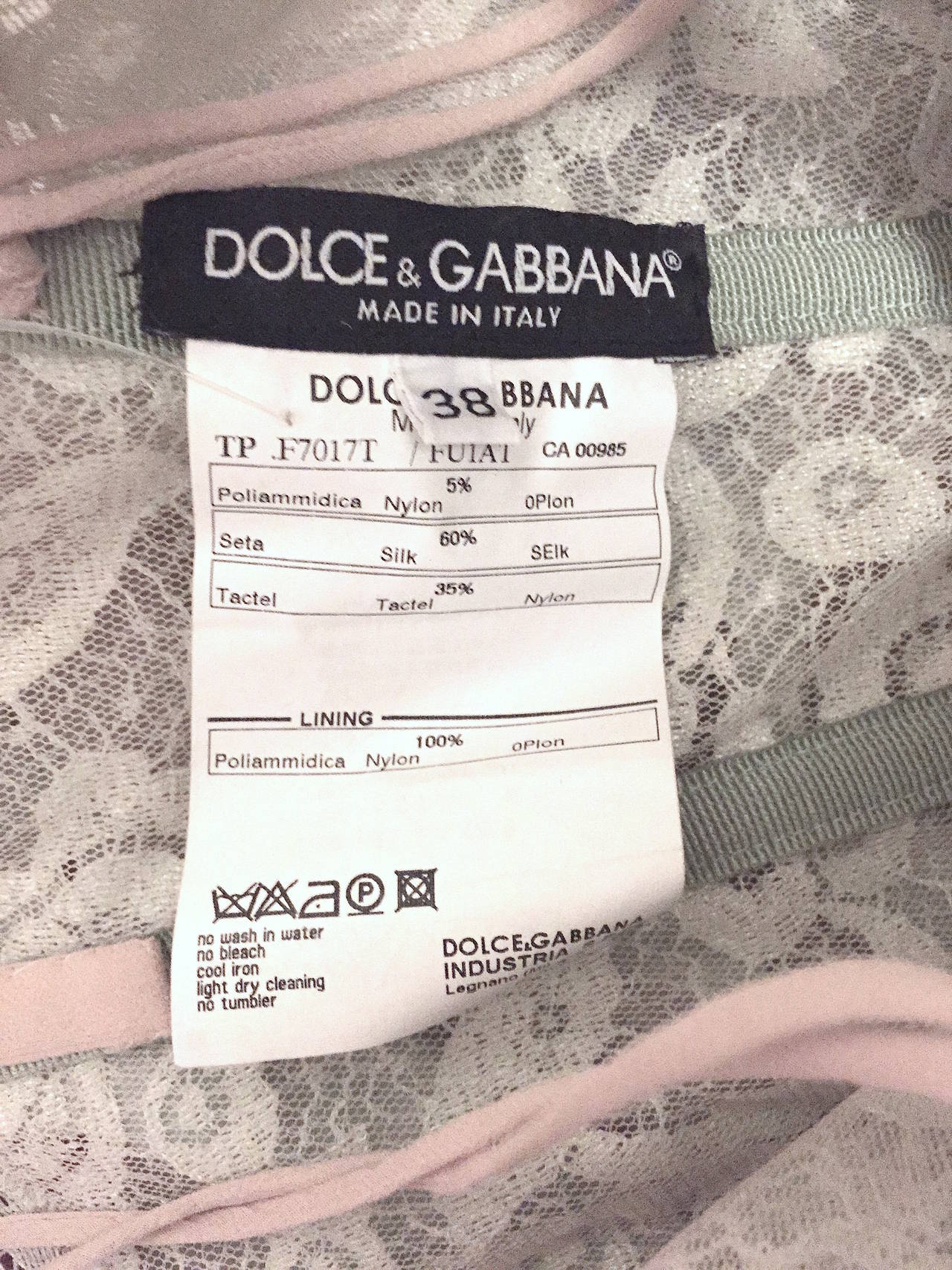 Dolce & Gabbana Chiffon and Lace Bustier With Flower Accent 1