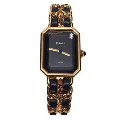Retro Chanel Lady's Gold-Plated Premier Quartz Wristwatch