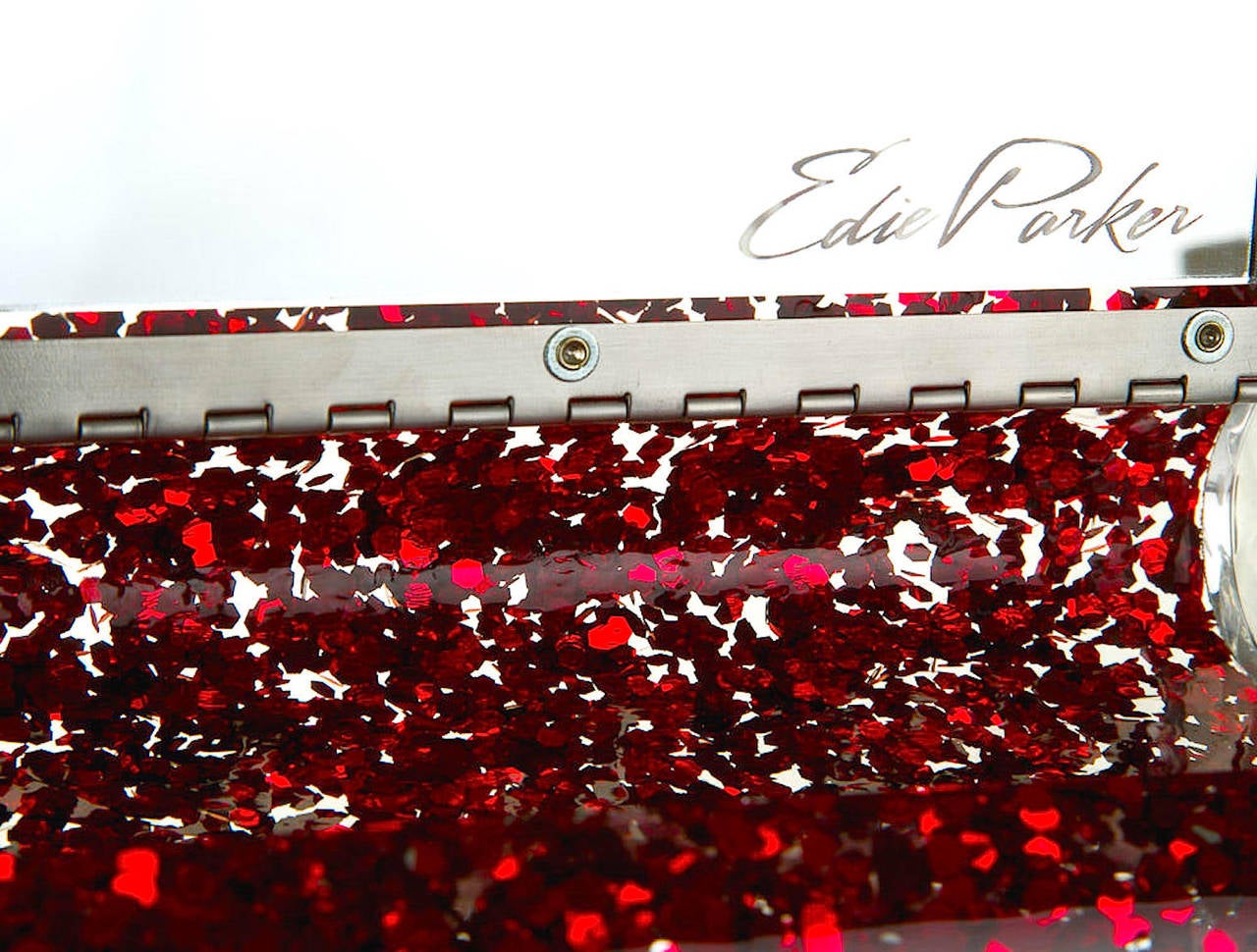 Women's Edie Parker Lara Red Confetti Clutch