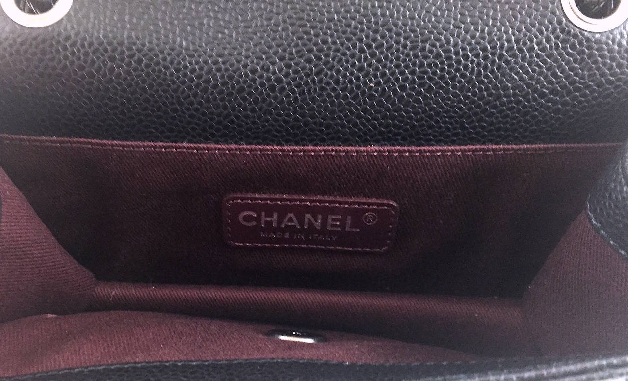 Chanel Black Caviar Retro Flap Shoulder Bag, 2014/15 Fall Winter Collection 4