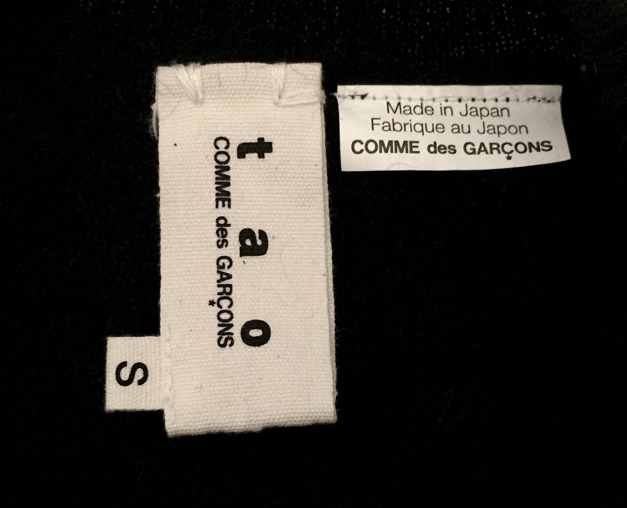 Comme des Garcons tao Cropped Wool Cardigan Sweater, Small 3