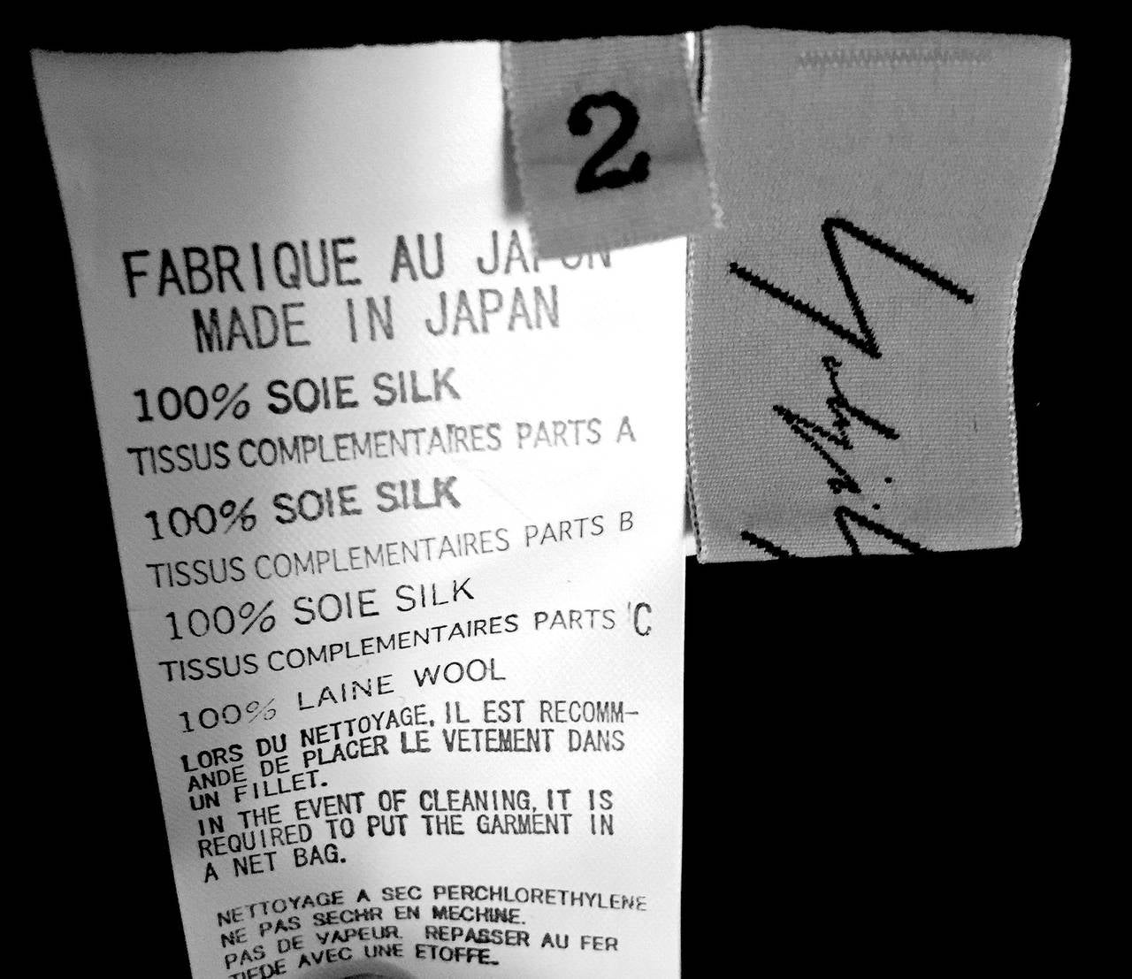 Yohji Yamamoto Fuchsia Silk Coat Dress with waist sash For Sale 2