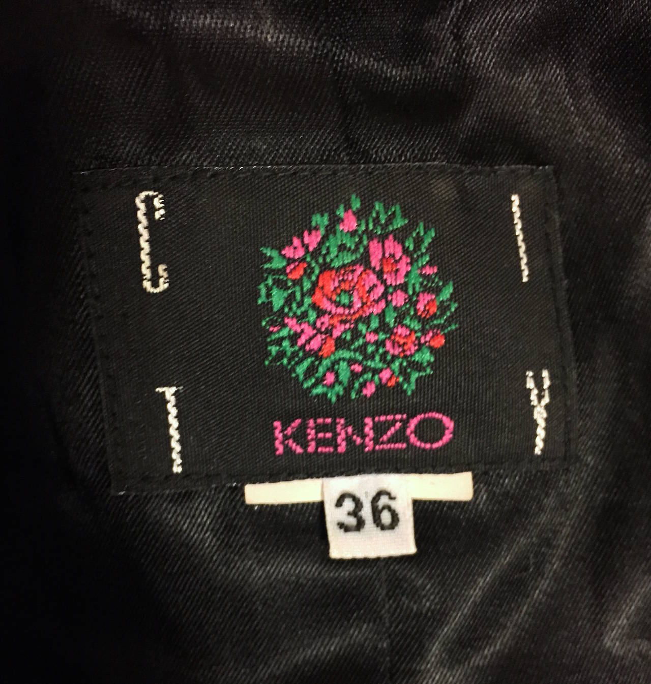 Rare Kenzo Folkloric Inspired Jacket and Lace Skirt For Sale 2