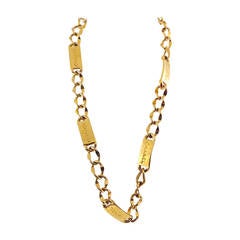 Chanel Vintage Gold-Tone Multi ID Chain Necklace or Belt, Circa 1980s