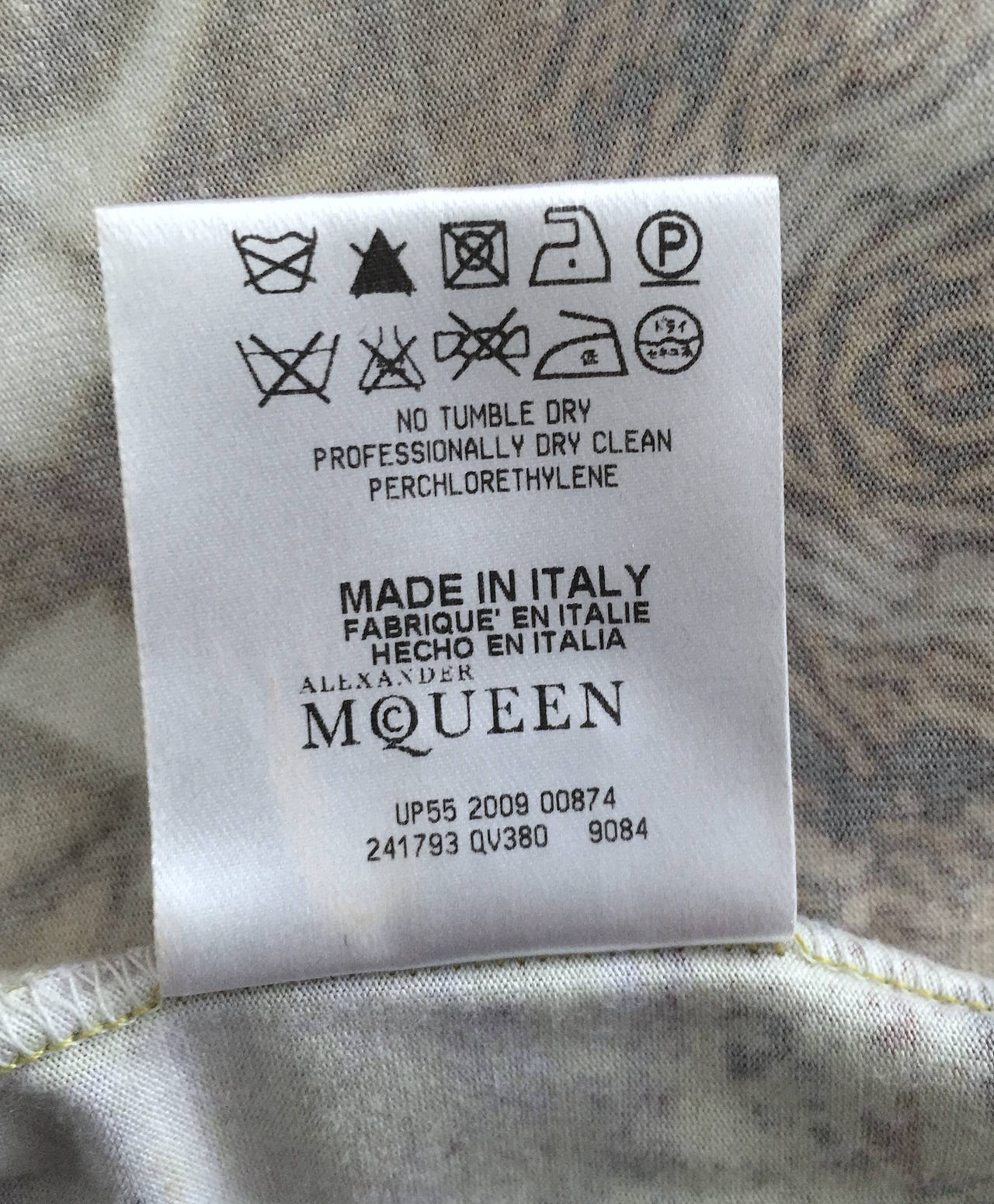 Alexander McQueen Digitized Moth Print Dress, SS 2010 For Sale 2