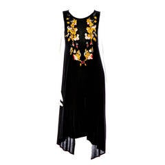 Alexander McQueen Folkloric Embroidered Black Dress SS 2011