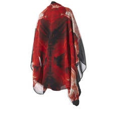 Alexander McQueen Red and Black Poppy Shawl Kimono
