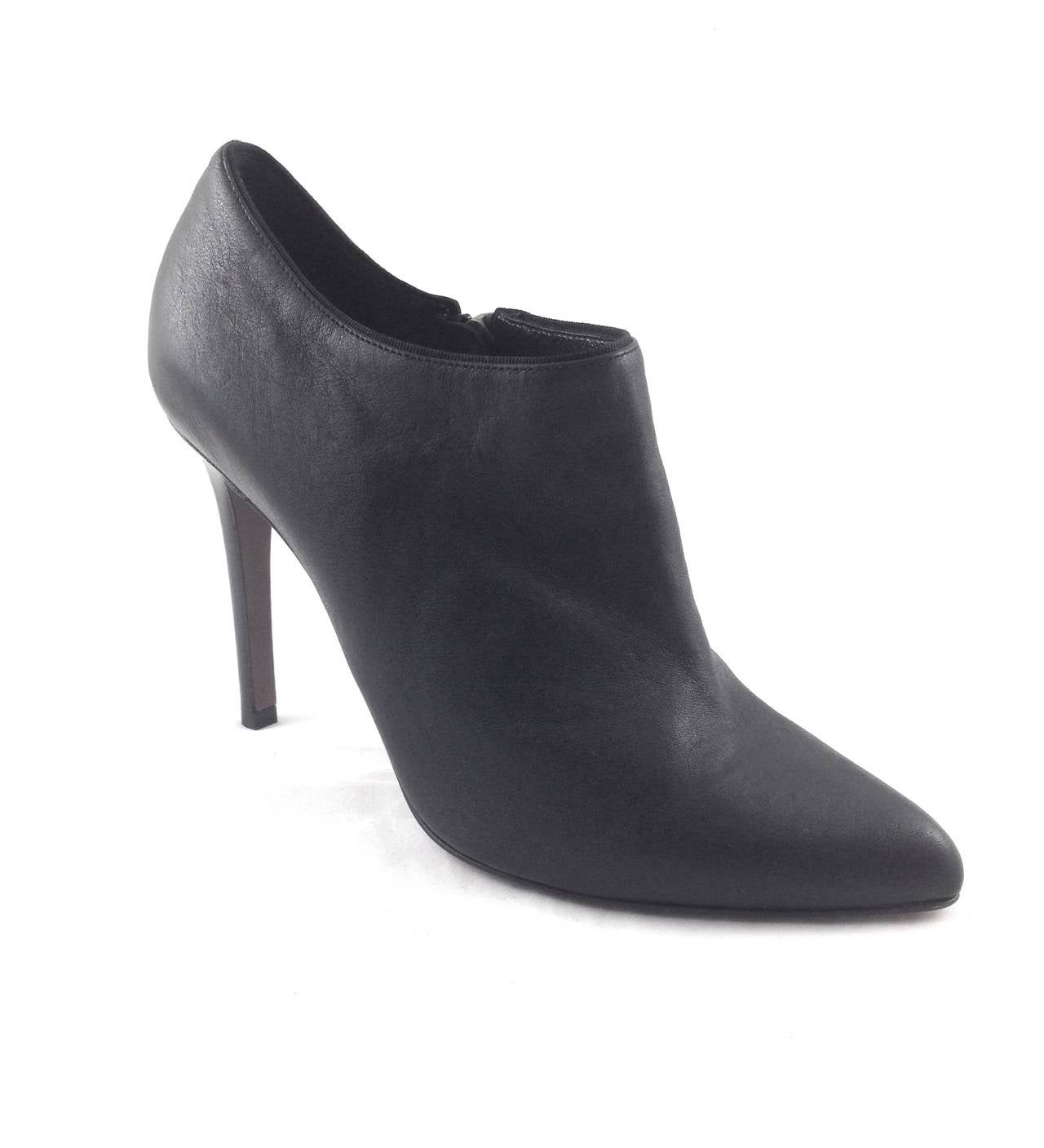 Black leather Lanvin ankle boots with 4